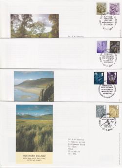 2007-03-27 Regional Definitive Stamps x4 SHS FDC (88898)