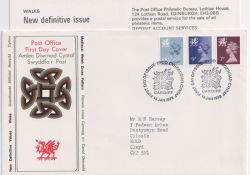 1978-01-18 Wales Definitive Stamps Cardiff FDC (88920)