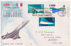 1969-03-03 Concorde Stamps NCH Slogan FDC (88935)