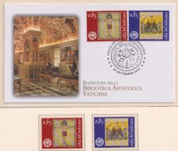 2010-09-20 Vatican City Library Reopening MNH + FDC (89011)
