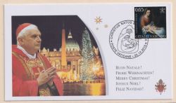2010-12-25 Vatican City Christmas Stamp ENV (89016)
