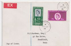 1961-09-25 Parliamentary Conference Limefield cds FDC (89049)
