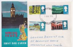 1966-05-02 Landscapes Stamps Newcastle FDC (89063)