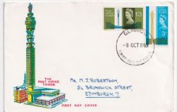 1965-10-08 Post Office Tower PHOS Glasgow FDC (89075)