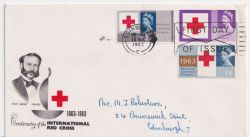 1963-08-15 Red Cross Stamps Edinburgh Slogan FDC (89080)