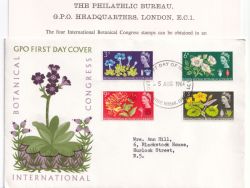 1964-08-05 Botanical Congress Bureau EC1 FDC (89126)