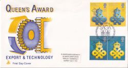 1990-04-10 Queens Award Stamps Folkestone FDC (89140)