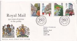 1985-07-30 Royal Mail 350th Bureau FDC (89187)