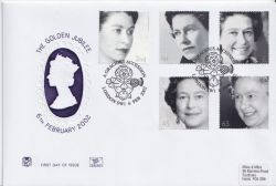 2002-02-06 Golden Jubilee Stamps London SW1 FDC (89236)