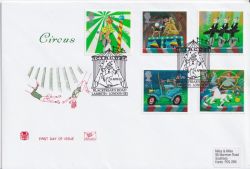 2002-04-09 Circus Stamps London SE1 FDC (89239)