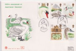 1993-01-19 Swans Stamps Weymouth FDC (89252)