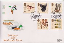 1996-03-12 Wildfowl and Wetlands Stamps Sandy FDC (89280)