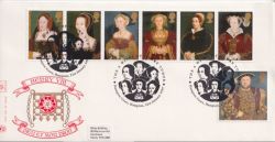 1997-01-21 Henry VIII Stamps Hampton Court FDC (89288)