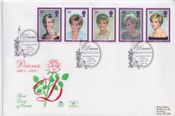 1998-02-03 Diana Stamps Kensington FDC (89298)