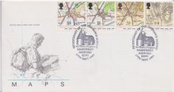 1991-09-17 Maps Hamstreet Kent FDC (89321)