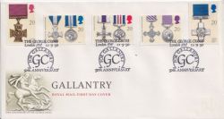 1990-09-11 Gallantry Stamps London SW FDC (89338)