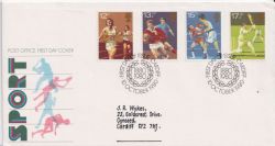 1980-10-10 Sport Stamps Cardiff FDC (89340)