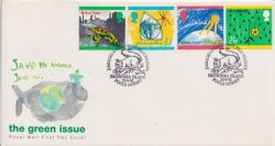 1992-09-15 Green Issue Stamps Brownsea Island FDC (89343)