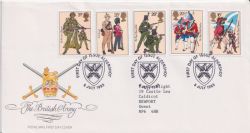 1983-07-06 Army Uniforms Stamps Aldershot FDC (89351)