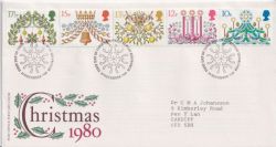 1980-11-19 Christmas Stamps Bureau FDC (89374)