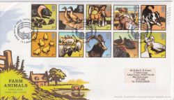 2005-01-11 Farm Animals Stamps Paddock FDC (89383)