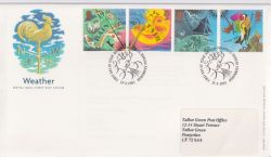 2001-03-13 Weather Stamps Bureau FDC (89402)