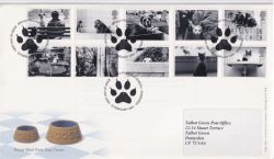 2001-02-13 Cats & Dogs Stamps Bureau FDC (89403)