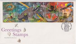 1991-02-05 Greetings Stamps Greetwell FDC (89405)