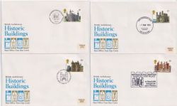 1978-03-01 Historic Buildings Stamps x4 Postmarks FDC (89433)