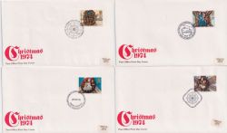 1974-11-27 Christmas Stamps x4 Postmarks FDC (89444)