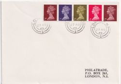 1969-08-27 Coil Definitive Stamps London cds FDC (89499)