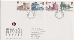 1992-03-24 Castle Definitive Stamps Cardiff FDC (89507)