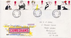 1998-04-23 Comedians Stamps Cardiff FDC (89553)