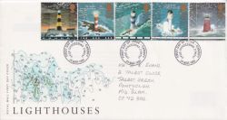 1998-03-24 Lighthouses Stamps Cardiff FDC (89554)