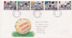 1996-05-14 Football Legends Stamps Cardiff FDC (89559)