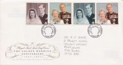 1997-11-13 Golden Wedding Stamps Cardiff FDC (89570)
