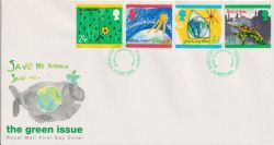 1992-09-15 Green Issue Stamps Cardiff FDC (89575)
