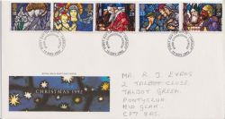 1992-11-10 Christmas Stamps Cardiff FDC (89579)