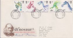 1991-08-20 Dinosaurs Stamps Pontypridd FDC (89581)