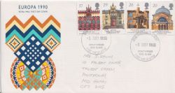 1990-03-06 Europa Stamps Pontypridd FDC (89592)