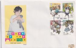 1979-07-11 Year of the Child Stamps Cardiff FDC (89620)