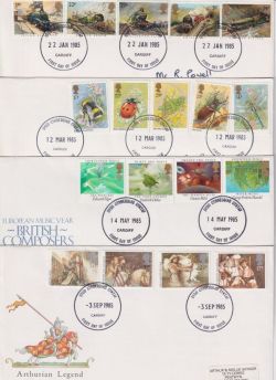 1985 x 4 Cheap First Day Covers (89625)