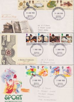 1988 x 9 Cheap First Day Covers (89628)