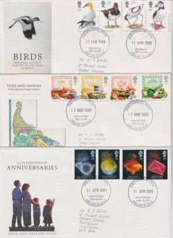 1989 x 9 Cheap First Day Covers (89629)
