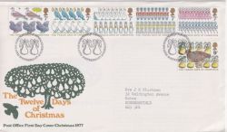 1977-11-23 Christmas Stamps Bureau FDC (89630)
