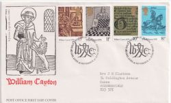 1976-09-29 Caxton Printing Stamps Bureau FDC (89637)