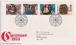 1974-11-27 Christmas Stamps Bureau FDC (89652)