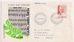 1965-06-09 Denmark Carl Nielsen Stamp FDC (89756)