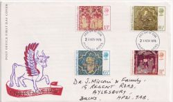 1976-11-24 Christmas Stamps Aylesbury FDC (89769)