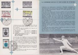 1963-03-23 Belgium St Micheal Fencing FDC (89774)